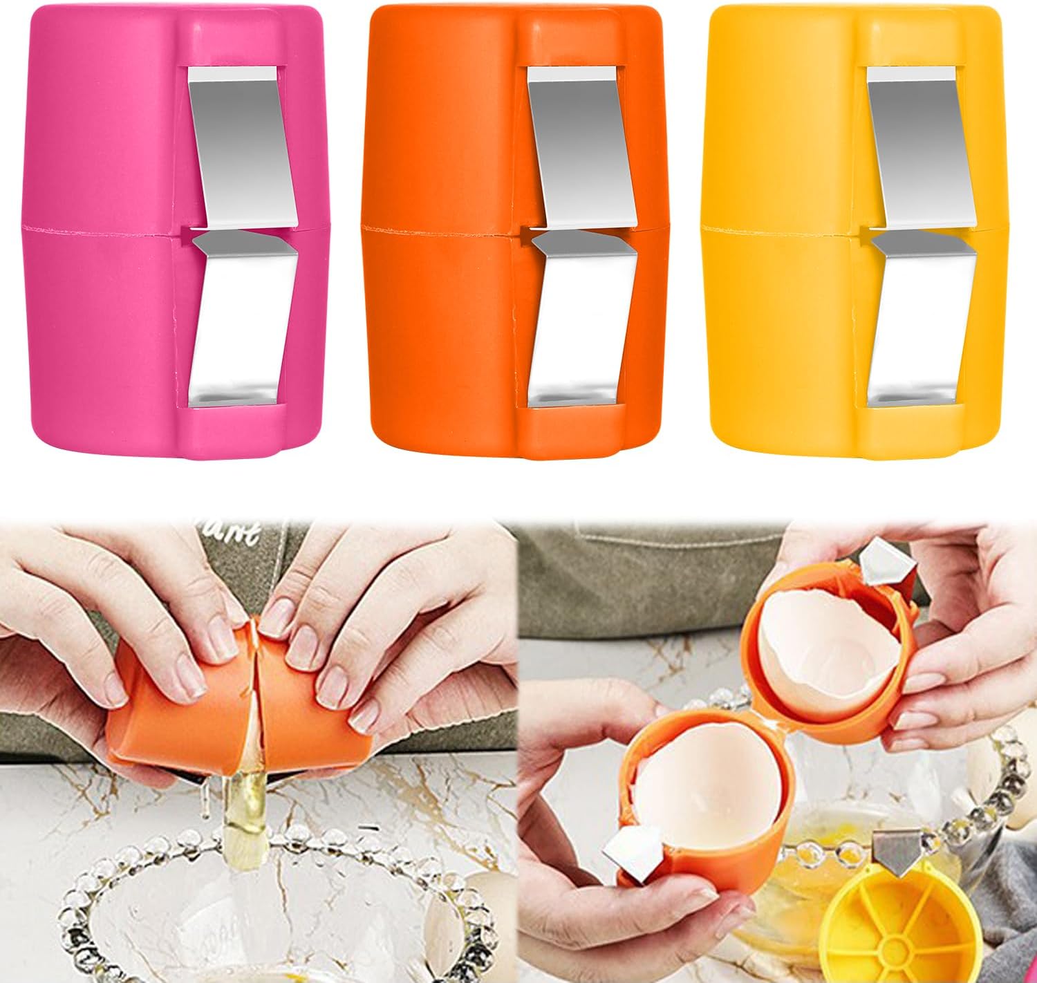 3 PCS Egg Shell Opener