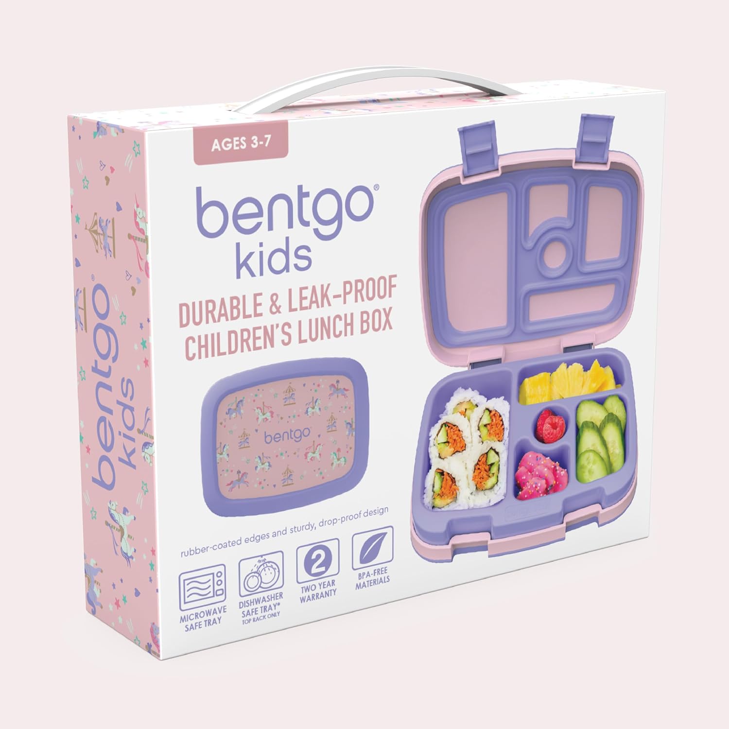 5-Compartment Bento-Style Kids Lunch Box
