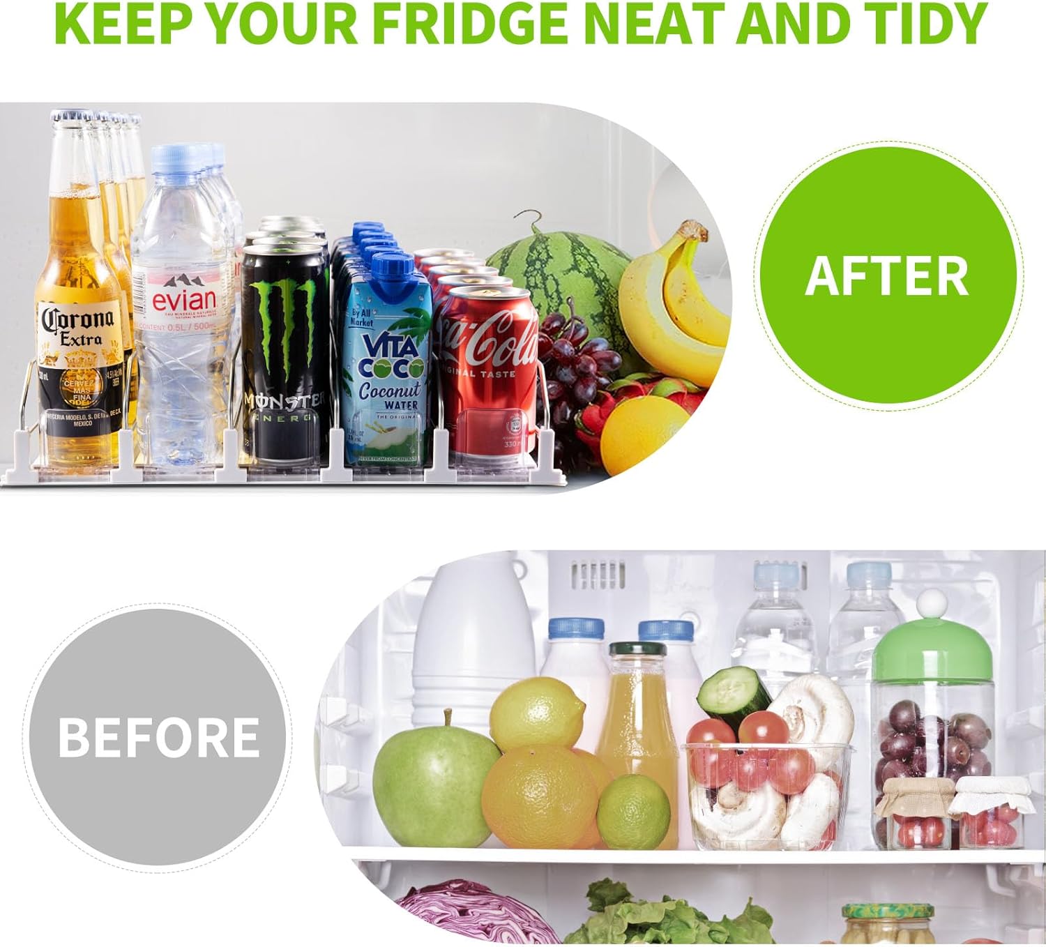 Drink Organizer for Fridge