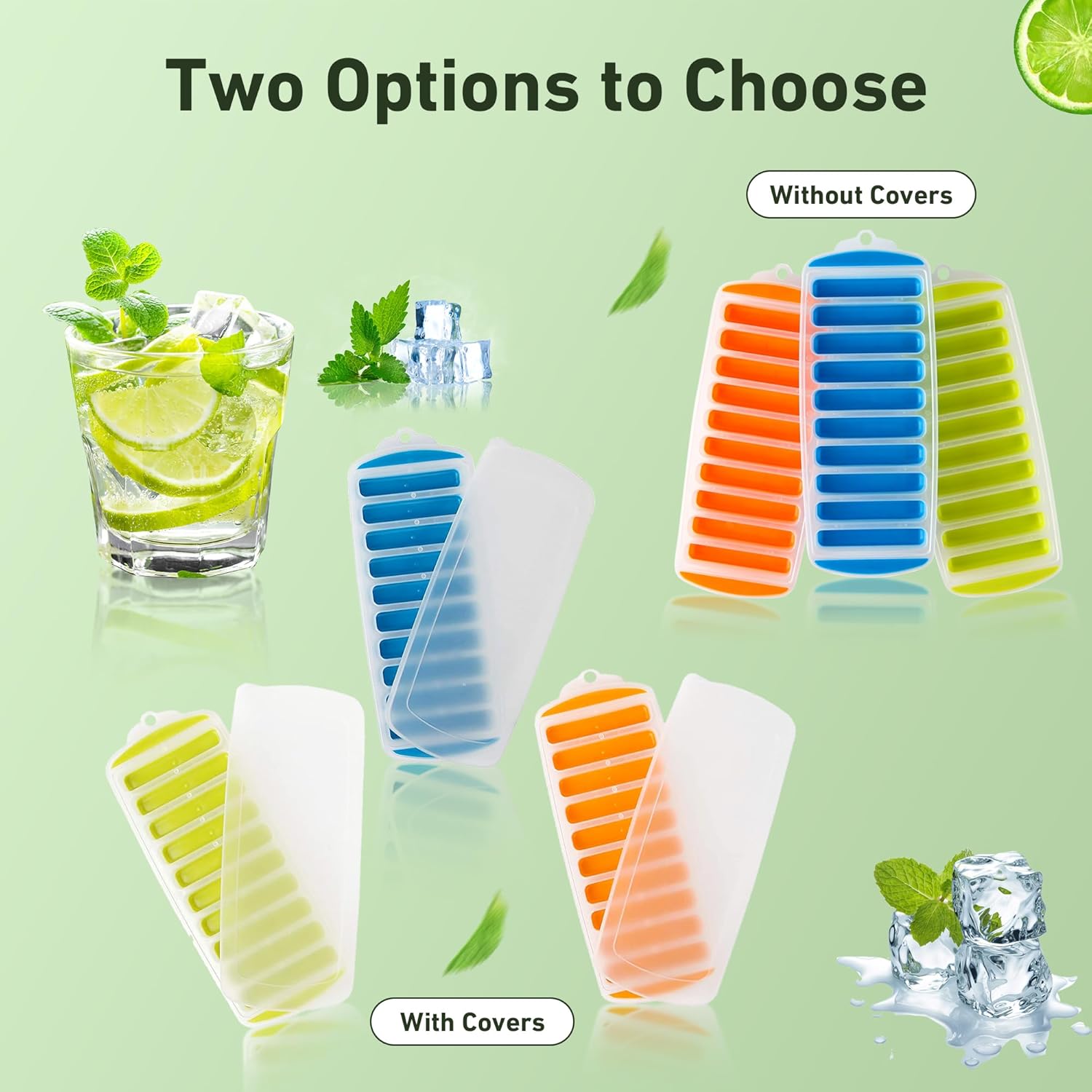 Silicone Ice Stick Cube Trays