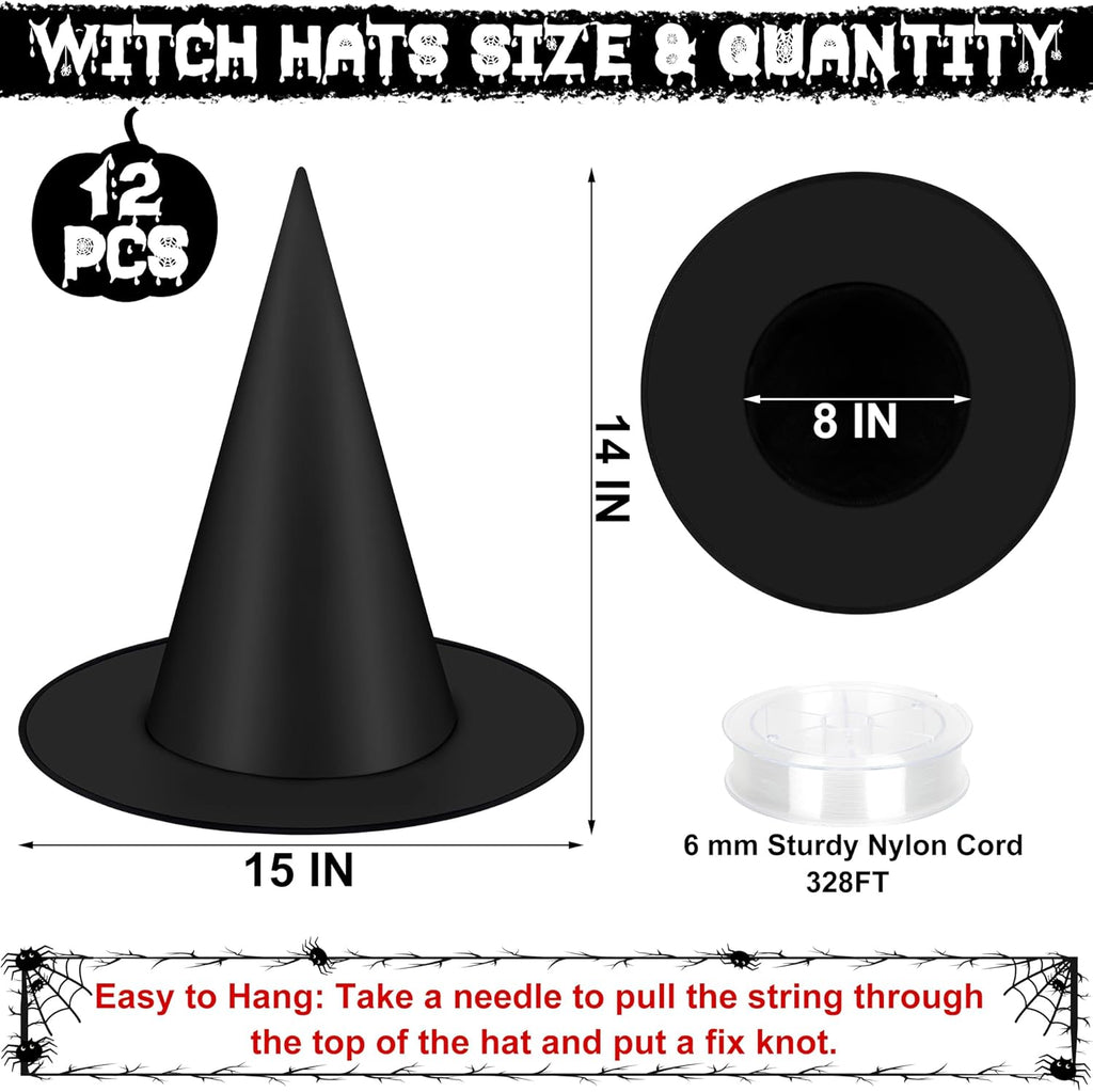 Halloween Hanging Witch Hats