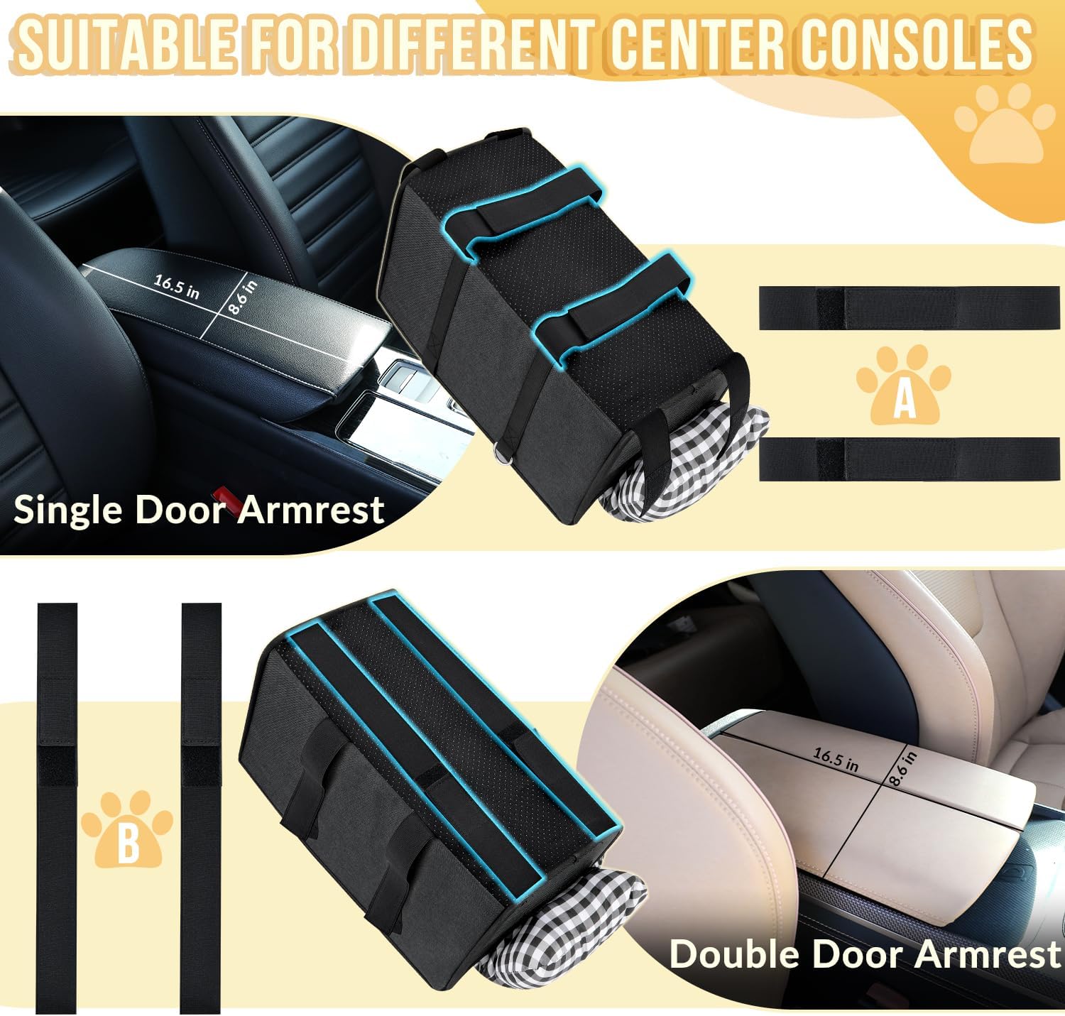 Center Console Dog Car Seat