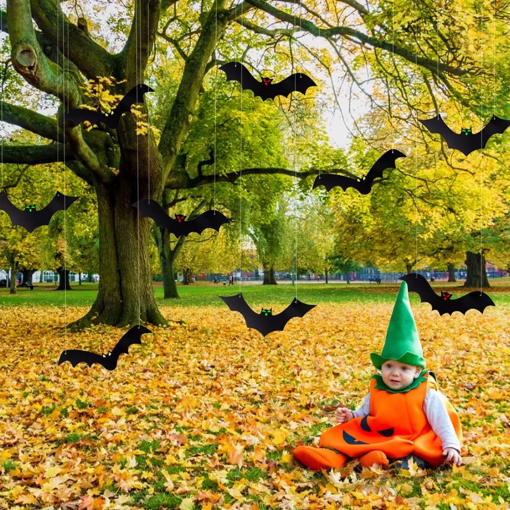 Halloween Hanging Bats 12 Pcs