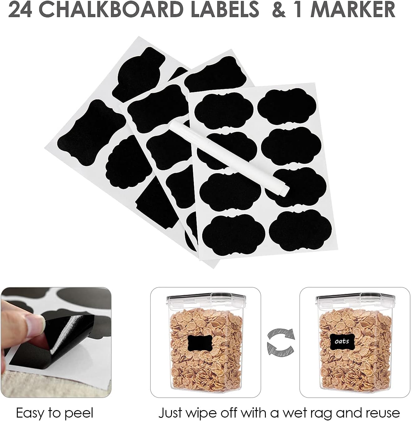 24 pcs Food Storage Containers