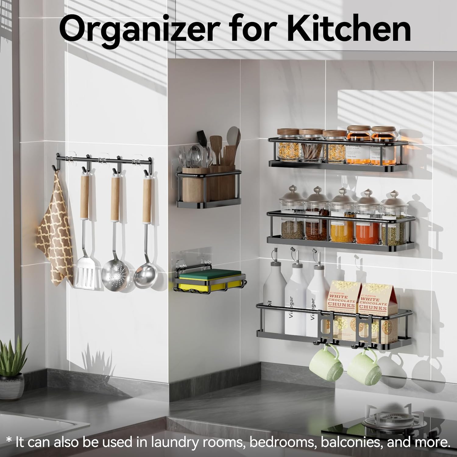 Shower Caddy, 6 Pack Large Capacity Bathroom Shelves