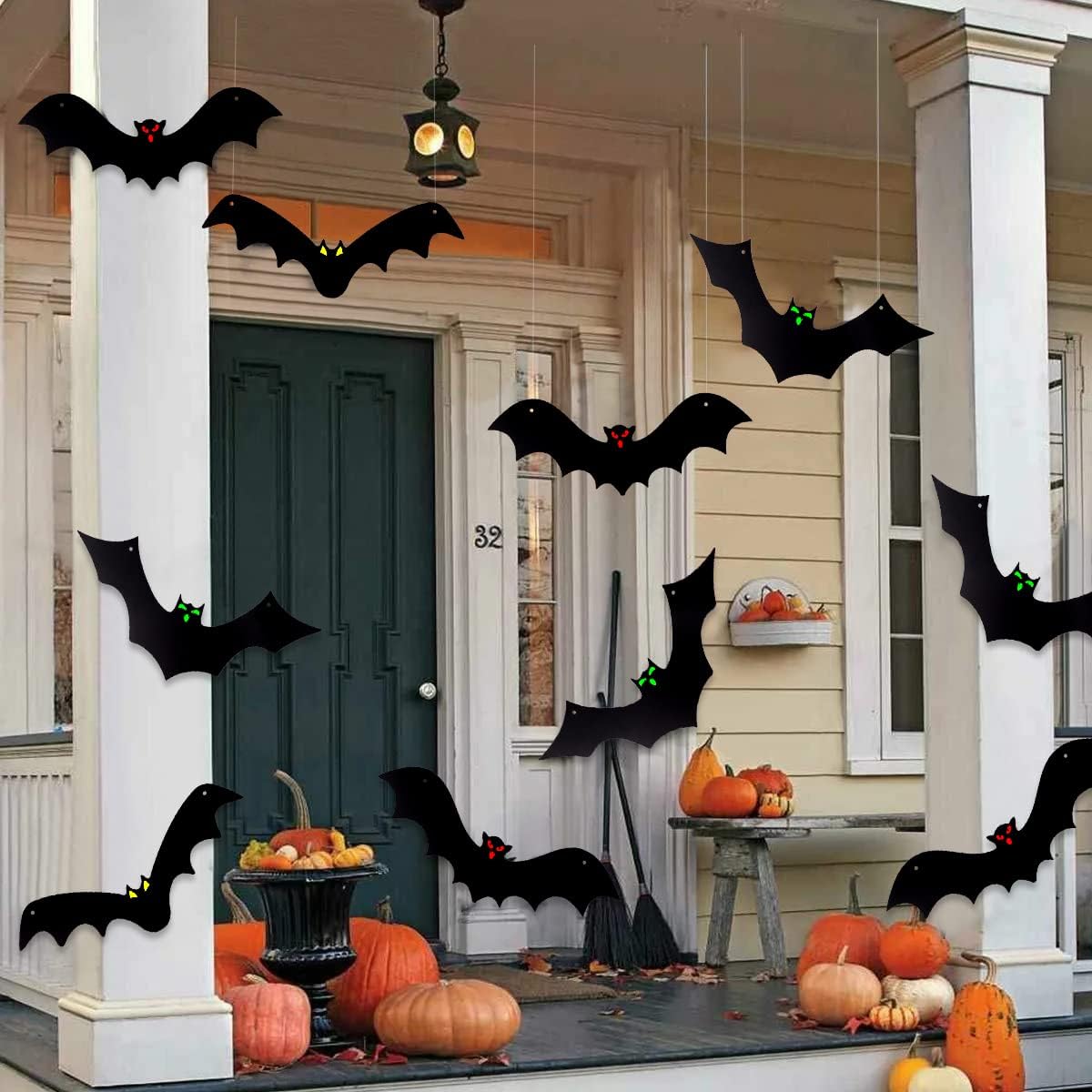Halloween Hanging Bats 12 Pcs