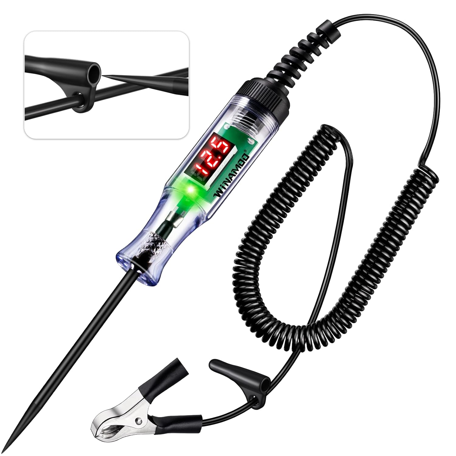 Test Light with 3-48V LED Digital Voltage Display