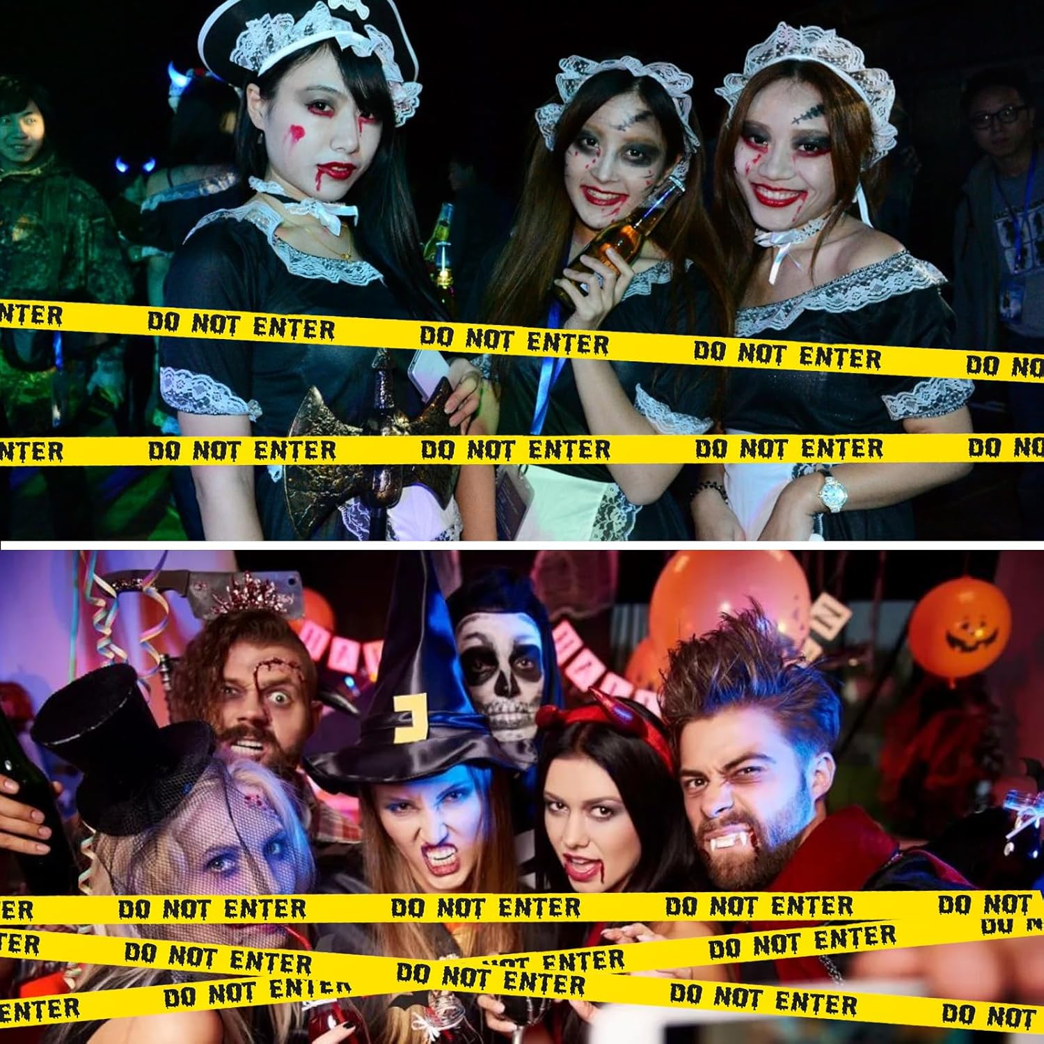 Halloween Decorations Caution Tape 1.9in x 82Ft