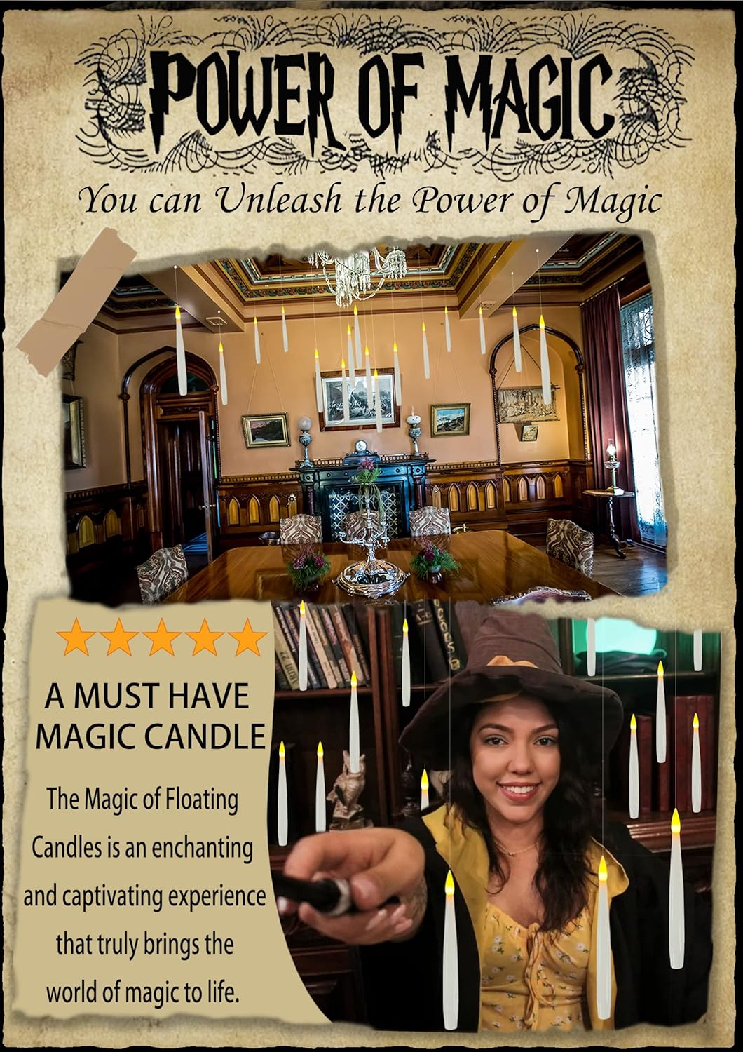 Halloween 20 PCs Floating Candles