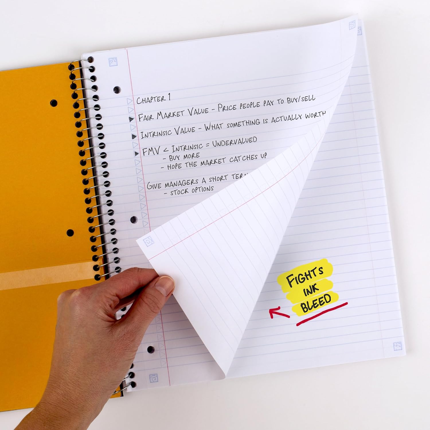 Five Star Spiral Notebook + Study App, 6 Pack, 1 Subject, College Ruled Paper, 8-1/2" x 11", 100 Sheets, Fights Ink Bleed, Water Resistant Cover, Assorted Colors (38052)