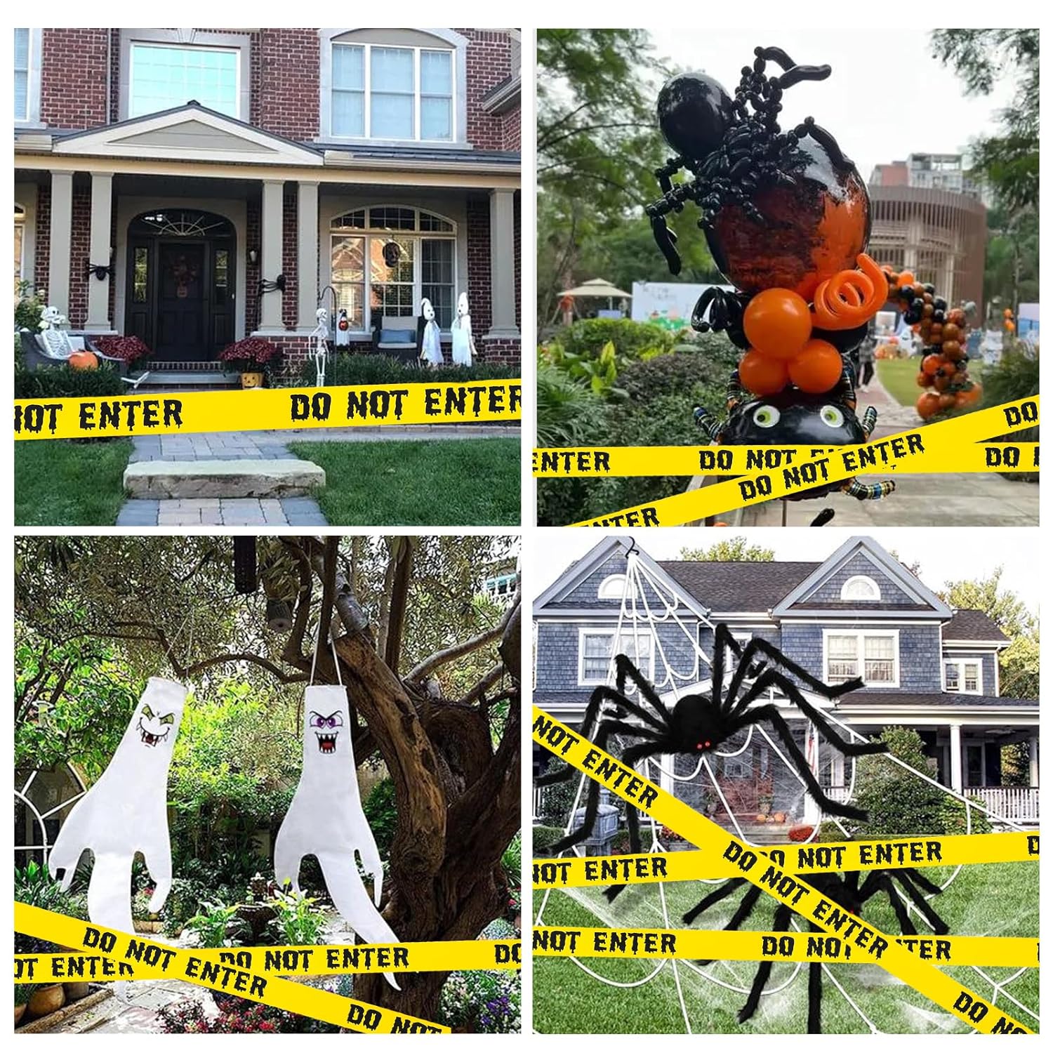 Halloween Decorations Caution Tape 1.9in x 82Ft