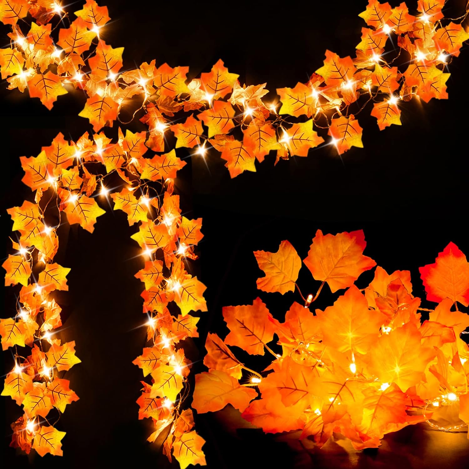 2 Pack Halloween String Lights