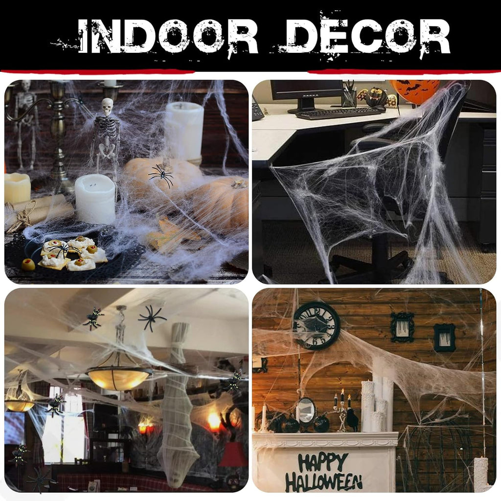 1400 sqft Halloween Spider Webs