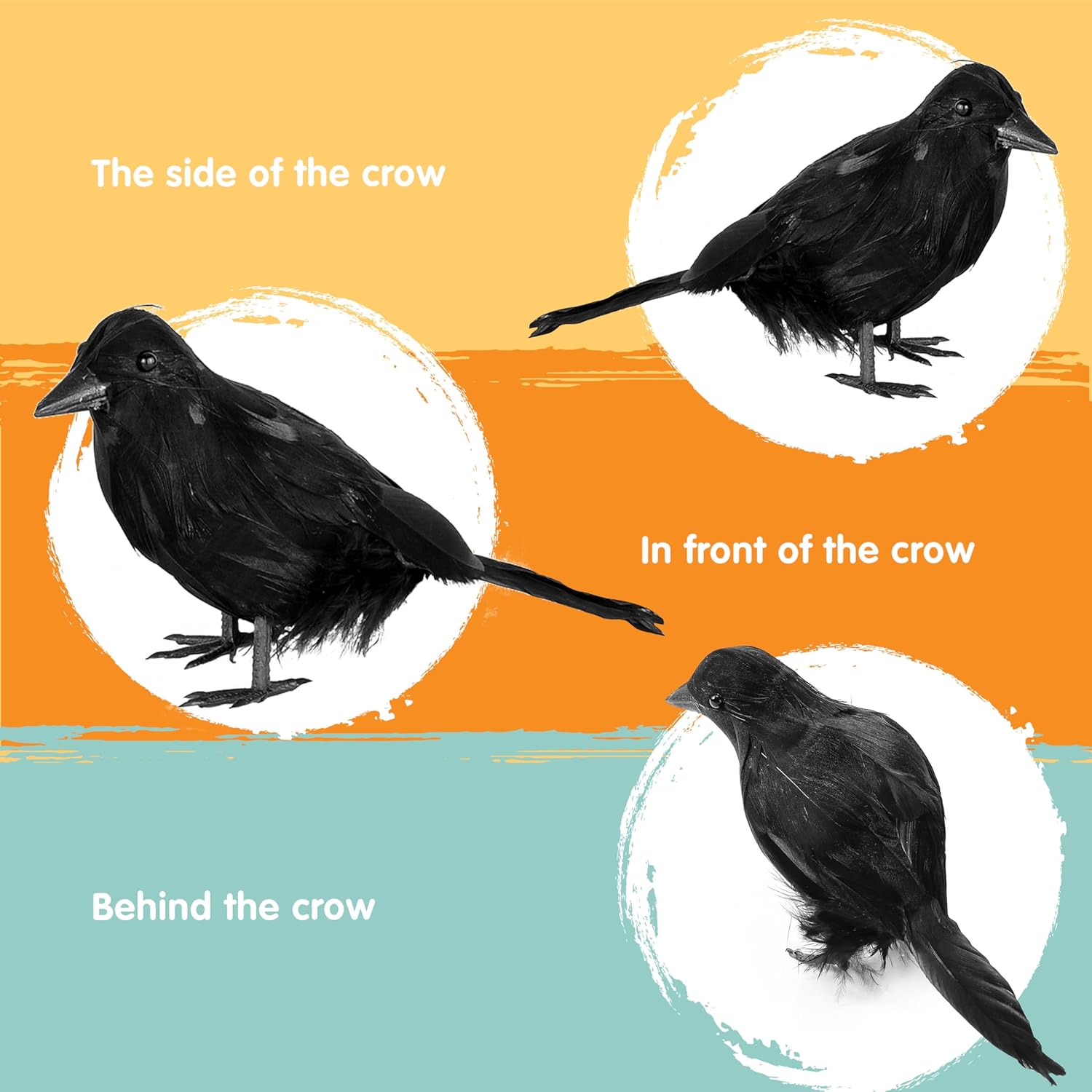 Halloween Crow Raven 6Pcs
