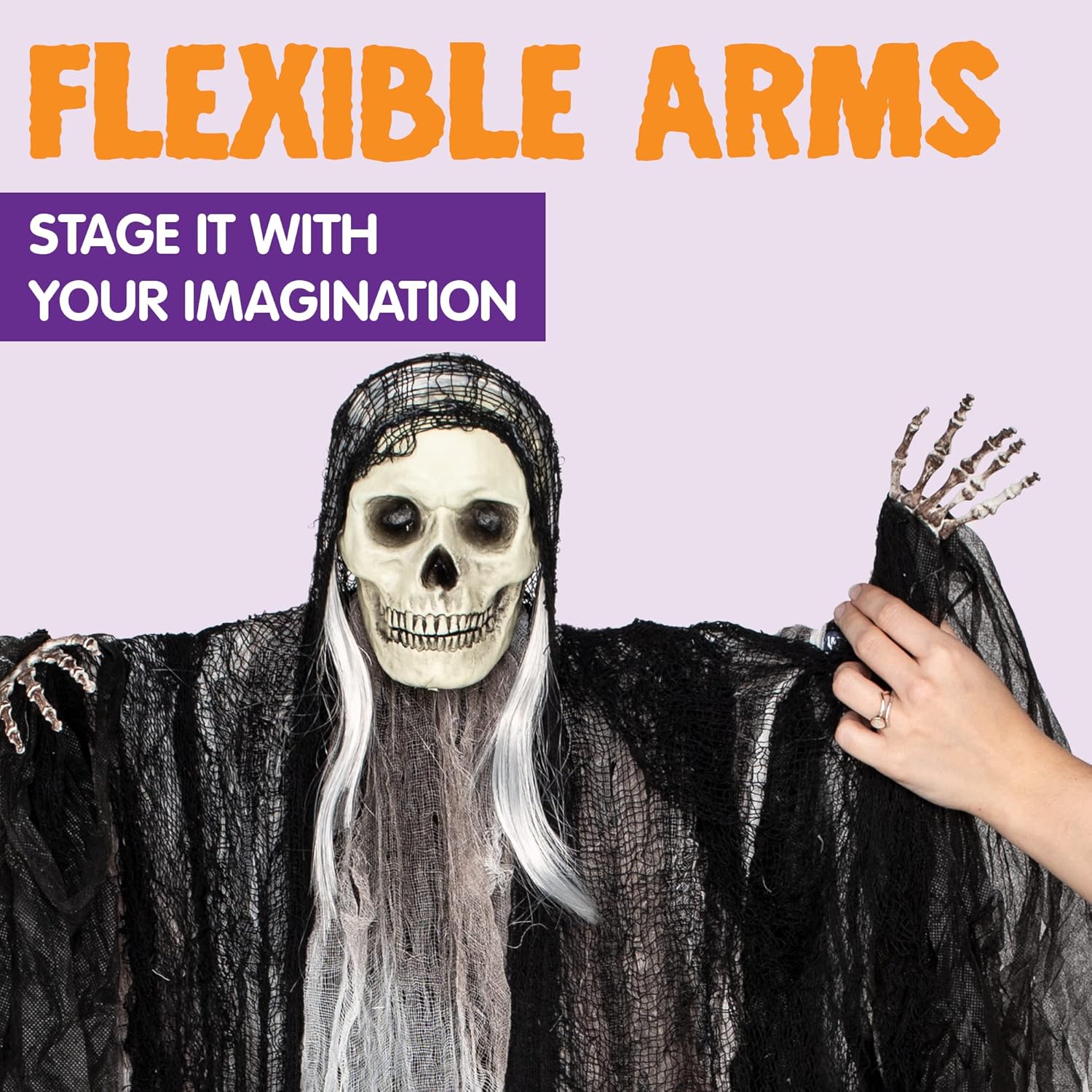 3 Pack Hanging Halloween Skeleton