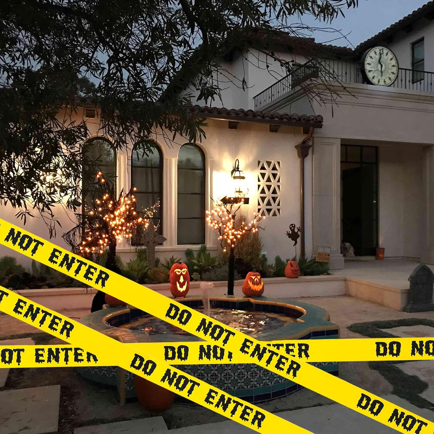 Halloween Decorations Caution Tape 1.9in x 82Ft