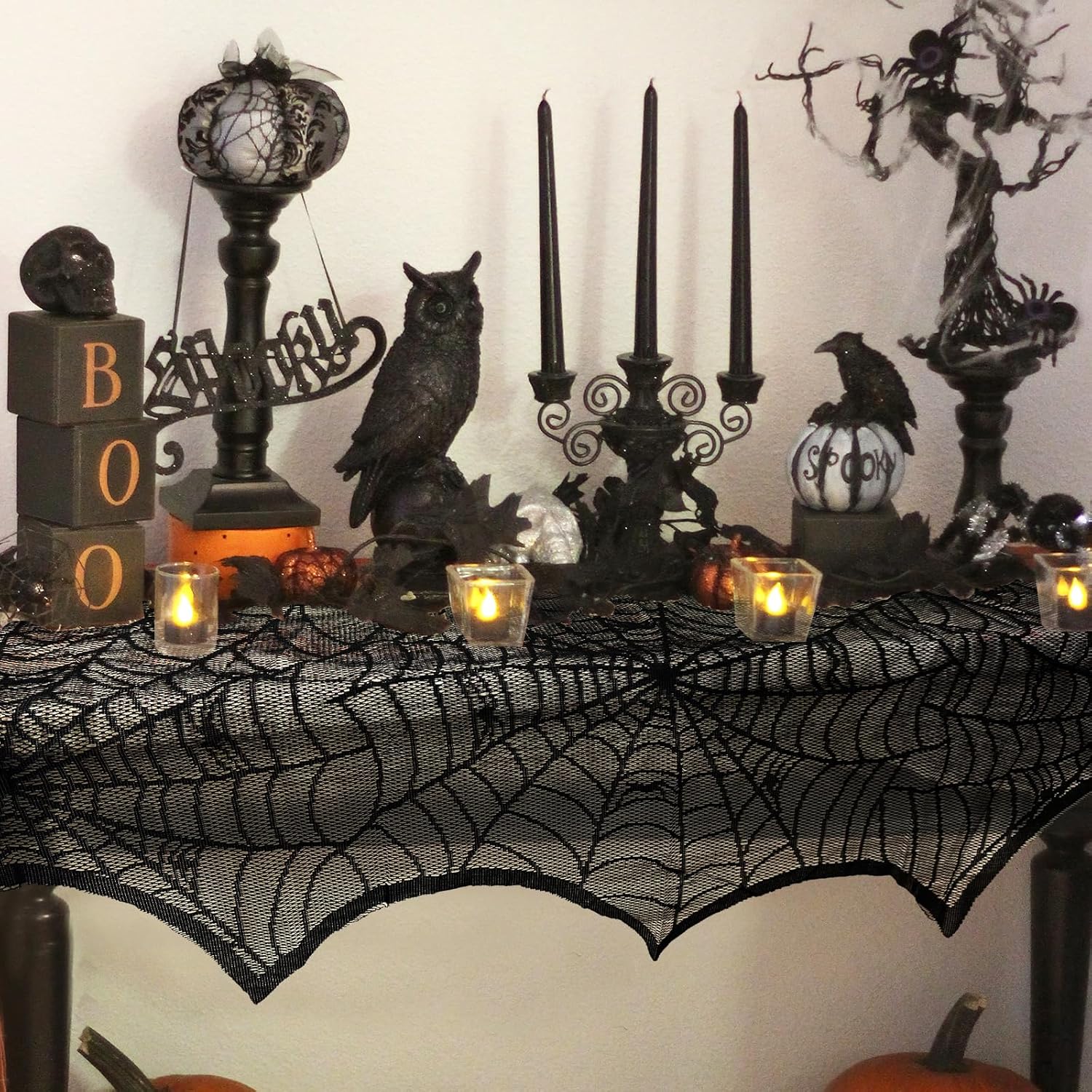 Black Lace Spiderweb