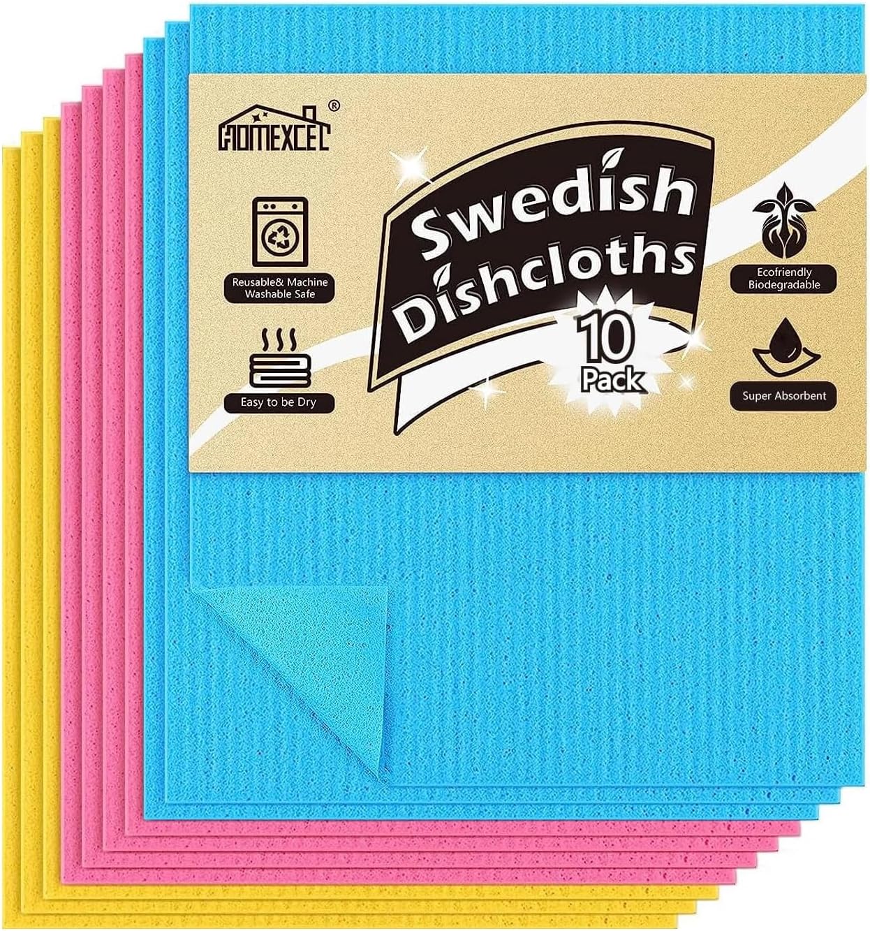 Swedish Dishcloths, 10 Pack