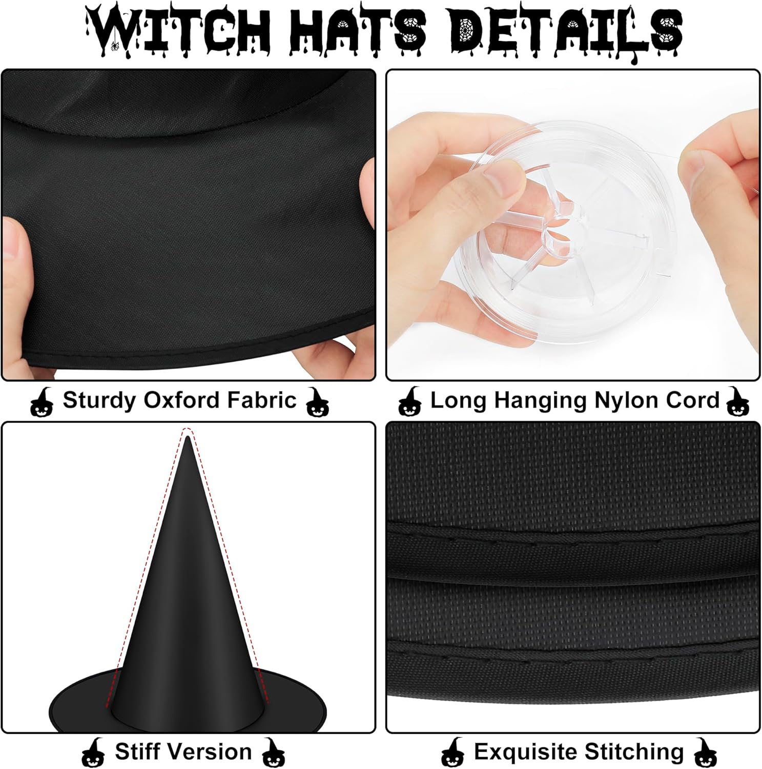 Halloween Hanging Witch Hats