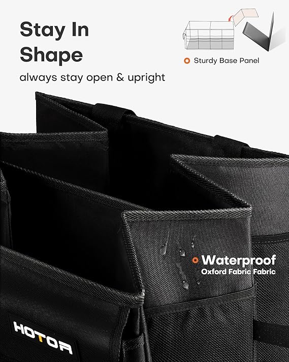 Trunk Organizer for SUV, Sedan & Van with 5 Pockets