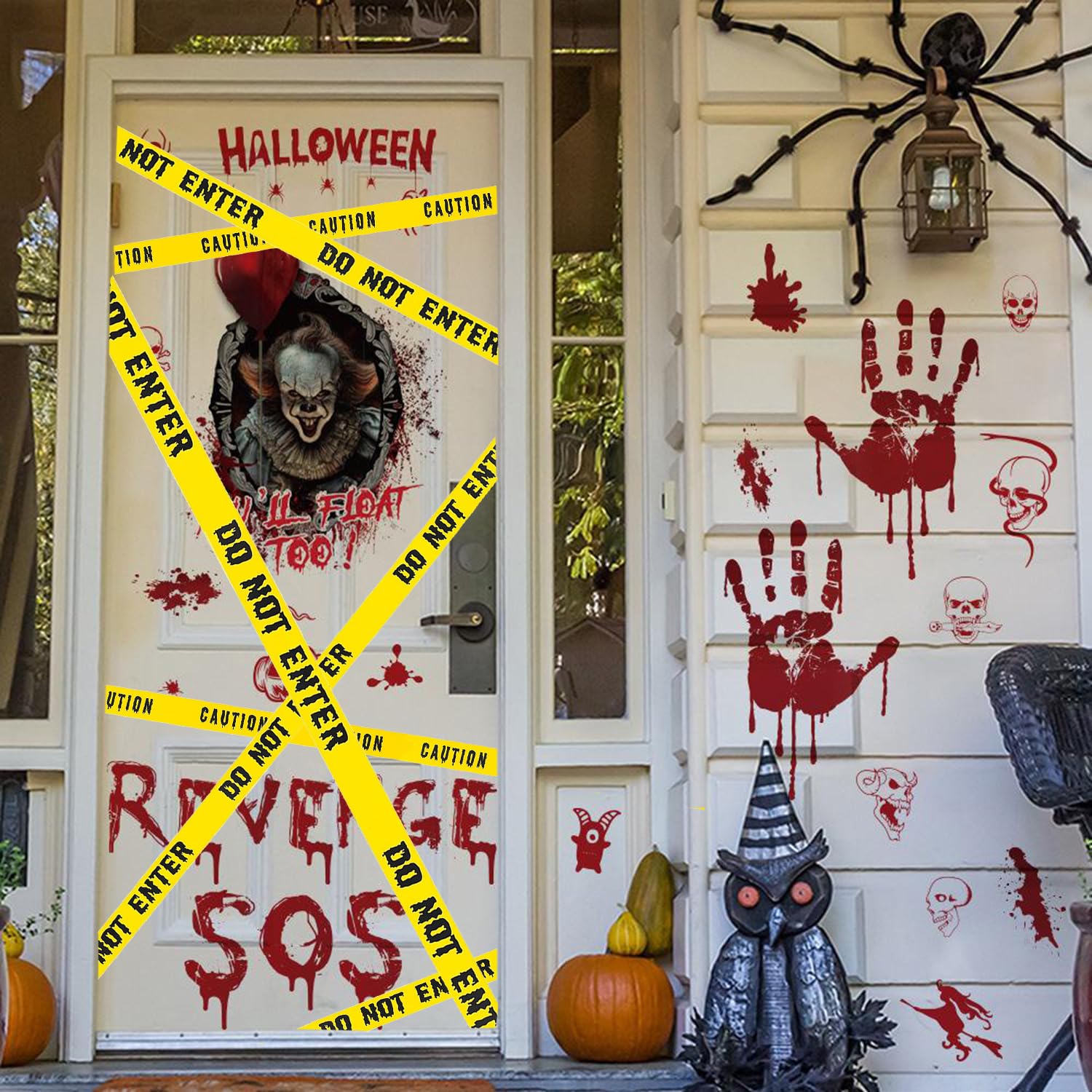 Halloween Decorations Caution Tape 1.9in x 82Ft