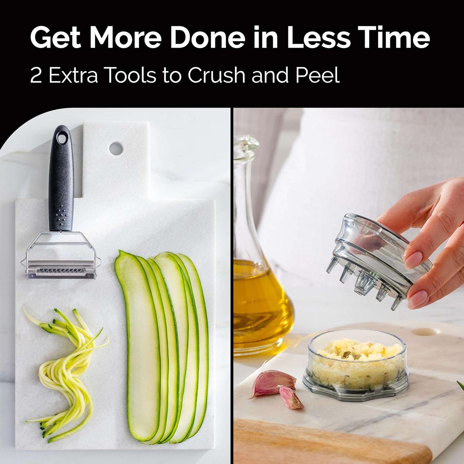 Cheese Grater with Garlic Crusher