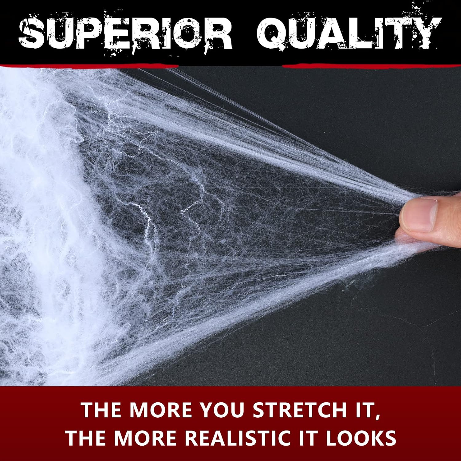 1400 sqft Halloween Spider Webs