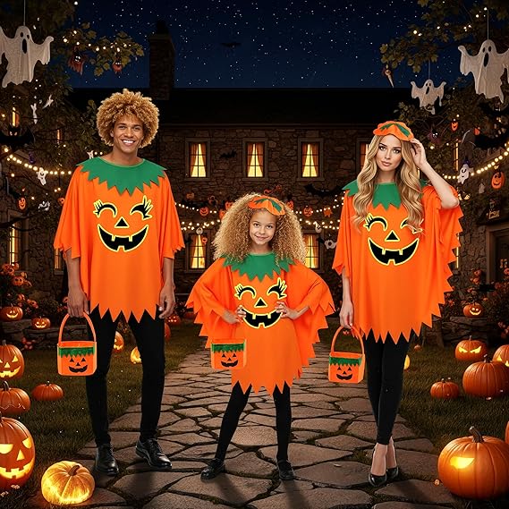Halloween 3PCS Pumpkin Costume for Women