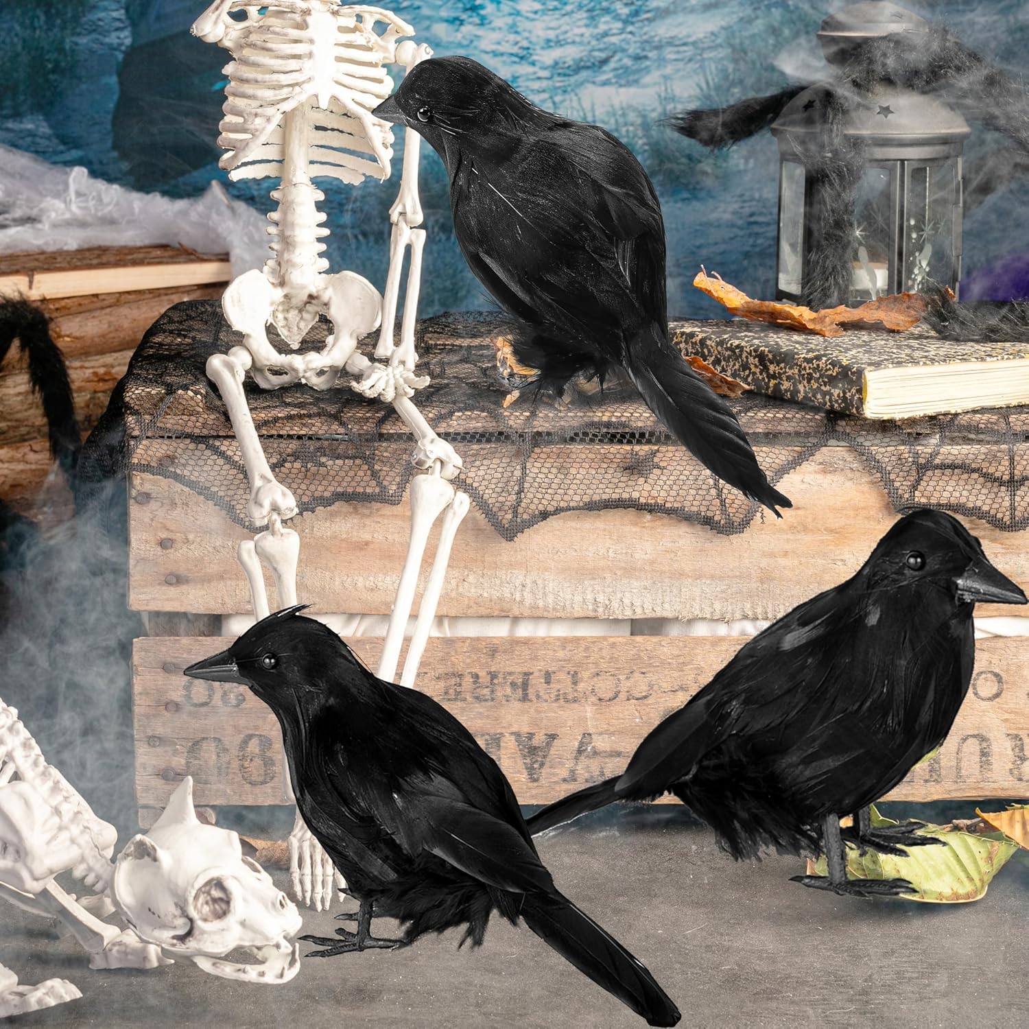Halloween Crow Raven 6Pcs
