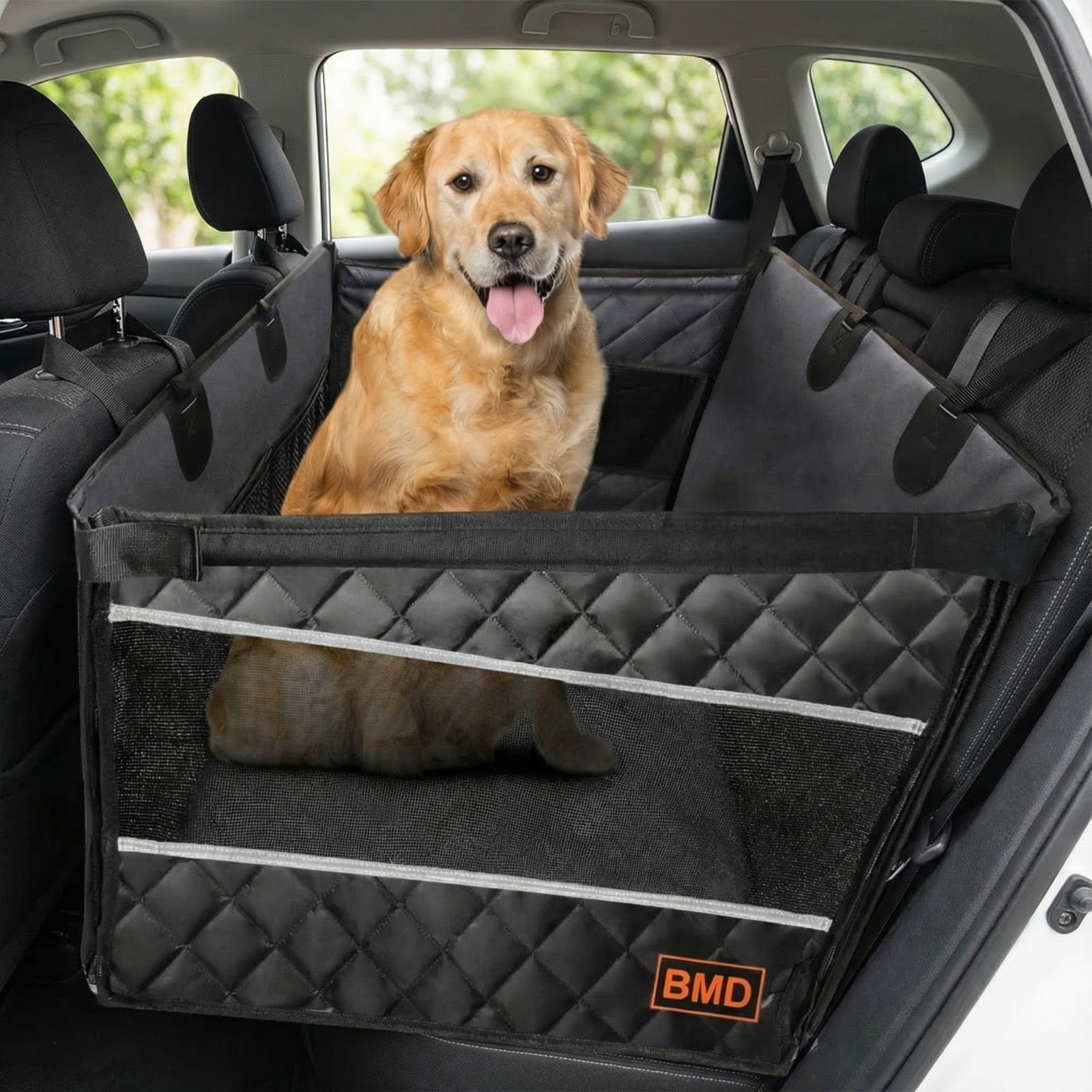 BMD Car Back Seat Cover for Dogs
