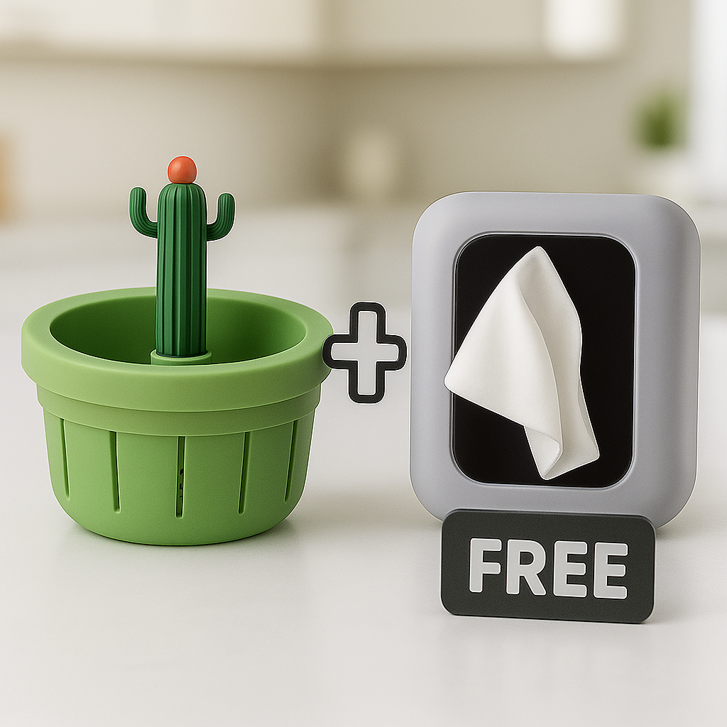 Cactus Sink Strainer with Free silicon Tissue Box