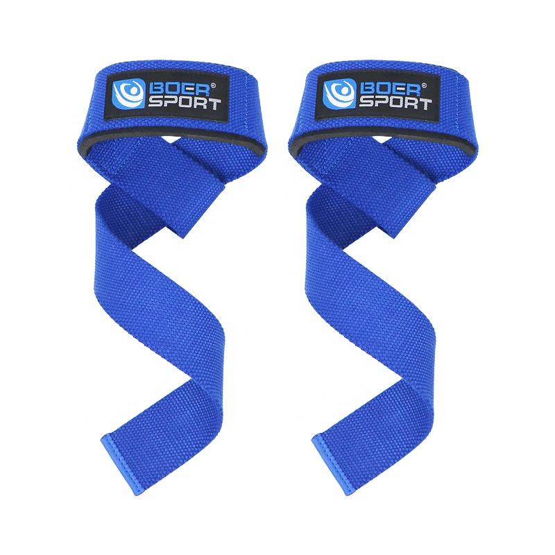 Custom Logo Fitness Safety Non-slip Belt Adjustable Gym Sports Training Bodybuilding Weight Lifting Wrist Straps