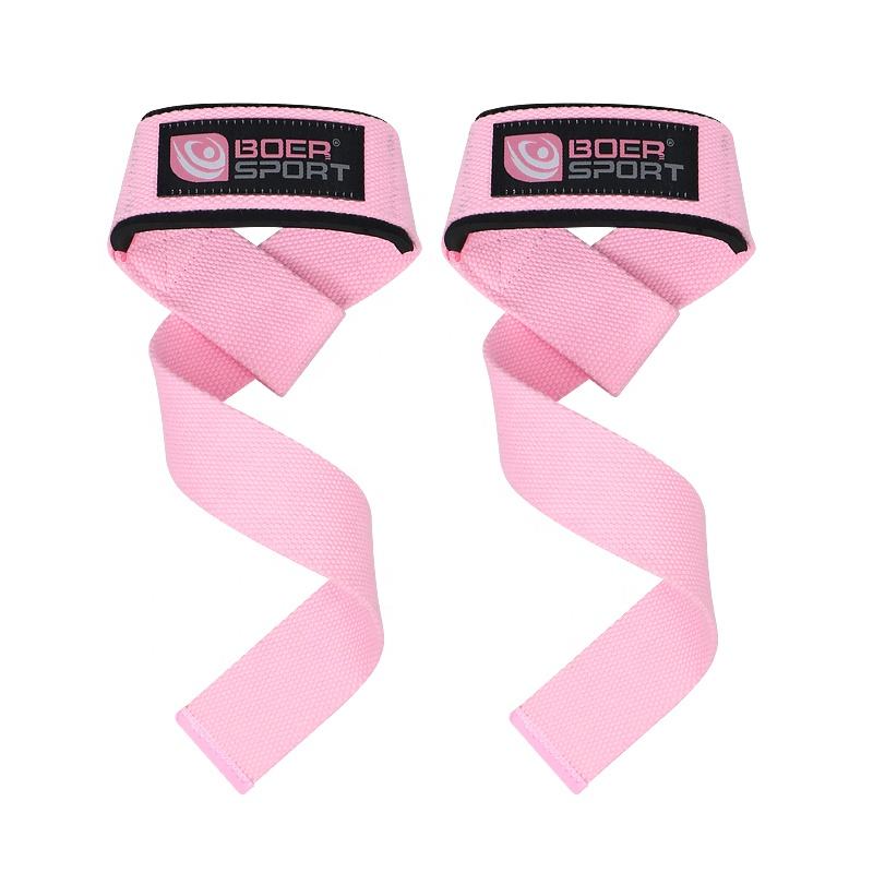 Custom Logo Fitness Safety Non-slip Belt Adjustable Gym Sports Training Bodybuilding Weight Lifting Wrist Straps