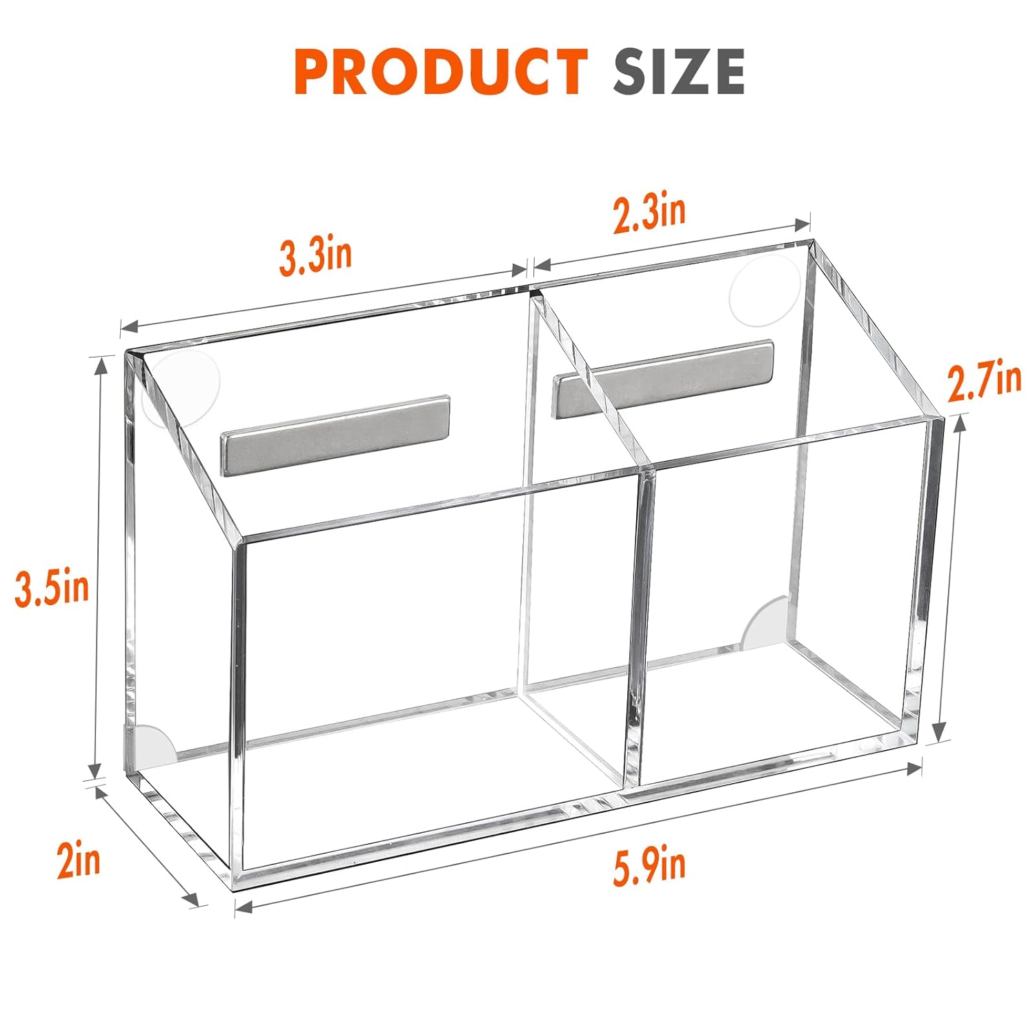 BEYGORM Magnetic Dry Erase Marker Holder for Whiteboard,Non-slip Acrylic Magnet Pen Holder for Fridge Refrigerator,Locker Organizer for Work,Locker Accessories,Pencil Cup for Desk,Marker Organizer
