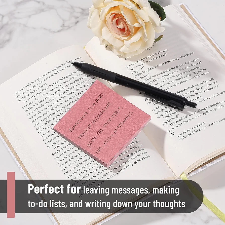 Mr. Pen- Sticky Notes, 3"x3", 12 Pads, Vintage Colors, Self-Stick Pads, Aesthetic, Colorful, Bulk