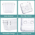 Plastic Drawer Organizer Set, 25 PCS Clear