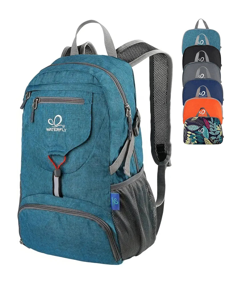 WATERFLY Small Lightweight Packable Backpack: 20l Ultra Light Foldable Travel Hiking Camping Daypack Day Pack for Man Woman